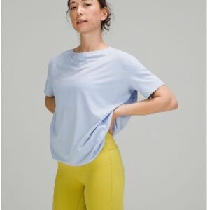 Back in action short sleeve shirt - blue linen